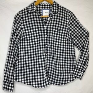 Checkered Button Down Top